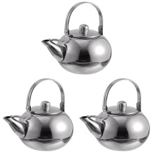 3Pièces Grande Théière Acier Filtre