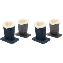 4Pièces Support Lunettes De Vue Peluche Confortable Élégant