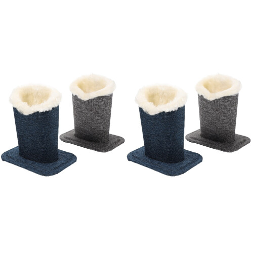4Pièces Support Lunettes De Vue Peluche Confortable Élégant