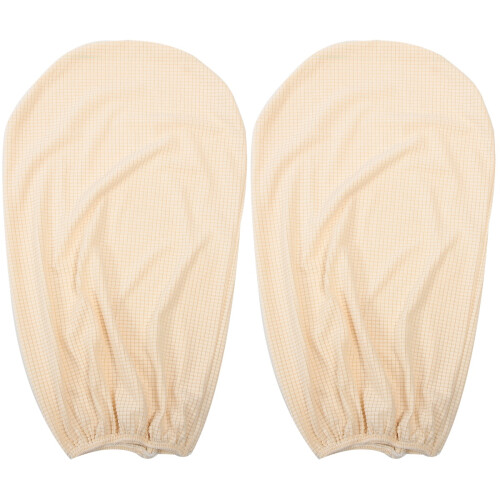 2Pièces Couvre Ventilateur Beige Polyester Usage Maison