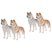 4St Simulatie Hond Decoratieve Nep Kinderspeelgoed Set