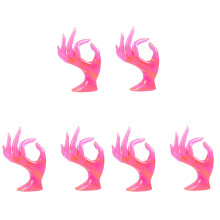 6Pièces Support Bijoux Main Rose Rack Organisateur Anneaux