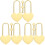 6Ensembles Mini Cadenas Pour Serrure Bagage 1