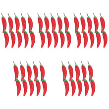 50St Miniatuur Groente Realistische Chili Voor Mini Keuken Decor