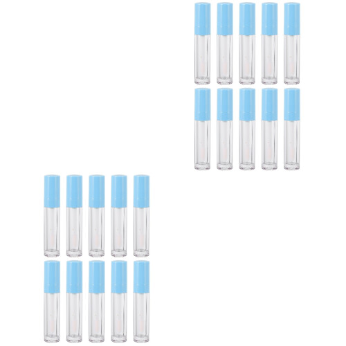 20Pièces Tubes Lip Gloss ABS Durable Applicateur Brosse
