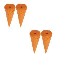 4St Levensechte Nep Ijscohoorn PVC Chocolade Decor Voor Dessertwinkel