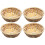 4St Khaki Bamboe Mand Geweven Voor Fruit En Snacks Thuis 1