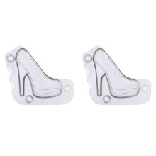 2Pièces Moules 3D Chaussures À Talons Pour Gâteaux