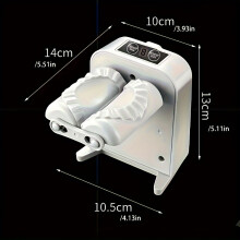 (Grey) 1 Unit, Electric Dumpling Maker, 2026 Latest Rechargeable Automatic Dumpling Machine, Home Electric Dumpling Mold,