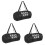 3St Sleepriem Opbergzak Polyester Met Ritssluiting Zwart 1