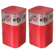 2St Tinplate Bewaarbox Voor Thee Theezakjes En Keuken Accessoires
