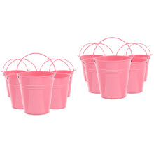 10St Roze Ijzeren Plantenhouder Retro Stijl Voor En