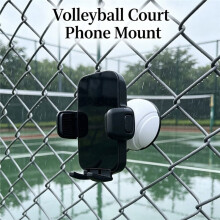 Mobile Phone Fence Mount for Baseball Softball Camera Holder Volleyball Court Phone Mount for Record Football Tennis
