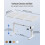 Devoko Electric Standing Desk 120x60cm Sit Stand Table Height Adjustable with Backpack Hook and Memory Smart Panel, Home Office, White 2