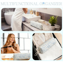 Grand Sac de Matelassé pour Outils de Coiffure, Étui Portable en Nylon Léger pour Sèche-Cheveux, Lisseur et Fer à Friser