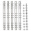 B5 9-Hole Ring Binder Mechanisms, 4 Set Binder Spine Replacement for Binder Planners,2cm, Silver 2