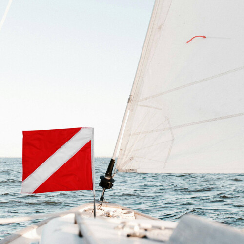 Afneembare Duikvlag Polyester Voor Boot Buitenduiken 2