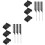 2Ensembles Clips Et Peignes ABS Accessoires Salon 3