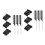 2Ensembles Clips Et Peignes ABS Accessoires Salon 4
