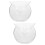 2Pièces Coupes À Cocktail Transparentes Solides Pour Bar Maison 6