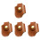 4Pièces Étui Cuir Marron Clair Multifonction Pour Briquet Voyage 2