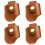 4Pièces Étui Cuir Marron Clair Multifonction Pour Briquet Voyage 4