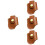 4Pièces Étui Cuir Marron Clair Multifonction Pour Briquet Voyage 5