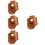 4Pièces Étui Cuir Marron Clair Multifonction Pour Briquet Voyage 6