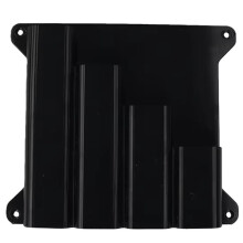 Fibbia Universale per Fascette Stringicavo, Montaggio A Parete, Scatola Porta Fascette In Metallo, Organizer per Cavi Elettrici, Plastica Nera, 4
