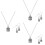 3Ensembles Femme Chic Boucles Argent Élégant 5