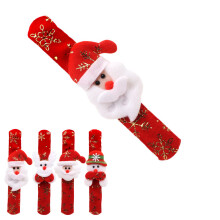 3d kerstman sneeuwman klapsband met goud bedrukking
