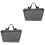 2Stk Grau Rollstuhl Seitentasche Volumen Polyester 2