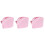 3Pièces Bandeaux Infirmière Rose Confortables Anti-Transpiration 4