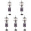 5Pièces Support -Boucles D'oreilles 2