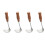4Stk Handlicher Kartoffelstampfer Mit Langlebigem Holzgriff 3