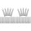 40Stk Silber Metall Blank Tags Schlüsselanhänger DIY Schmuck 2