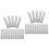 40Stk Silber Metall Blank Tags Schlüsselanhänger DIY Schmuck 3