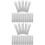 40Stk Silber Metall Blank Tags Schlüsselanhänger DIY Schmuck 4
