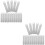 40Stk Silber Metall Blank Tags Schlüsselanhänger DIY Schmuck 5