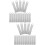 40Stk Silber Metall Blank Tags Schlüsselanhänger DIY Schmuck 6