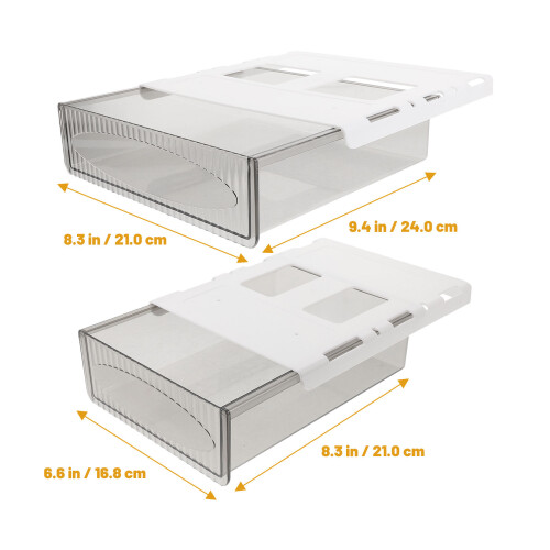 2 Stks Home Onder Bureau Lade Organizer Opbergdoos 1