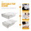 2 Stks Home Onder Bureau Lade Organizer Opbergdoos 4