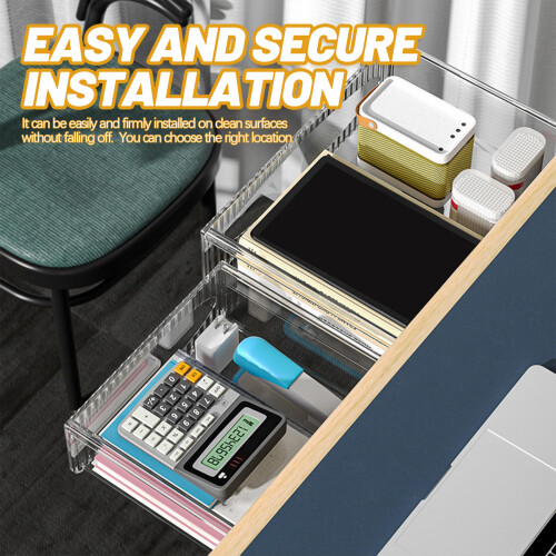 2 Stks Home Onder Bureau Lade Organizer Opbergdoos 2