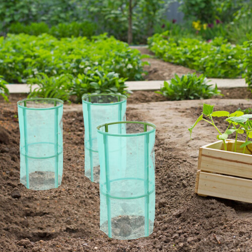 4Sets Groene Groentekooien - Wind- En Vorstbescherming Met Steunframe 2