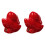 2Pièces Porte-Bâtonnets D'encens Céramique Rouge Pour Intérieur 2