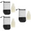 3Sets Weiße Pe Kegel Für Rollschuhtraining Langlebig & 6