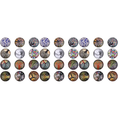 36Pièces Boutons Ronds DIY Multicolores Pour Accessoires 2