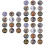 36Pièces Boutons Ronds DIY Multicolores Pour Accessoires 5