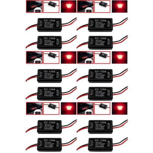 6X Car Gs-100A Led Brake Light Flash Controller