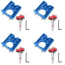 4X Dold Gångjärn Jig Forstner Bit Sets-35 mm Gångjärnshålskärare för Skåpgångjärn och Monteringsplattor